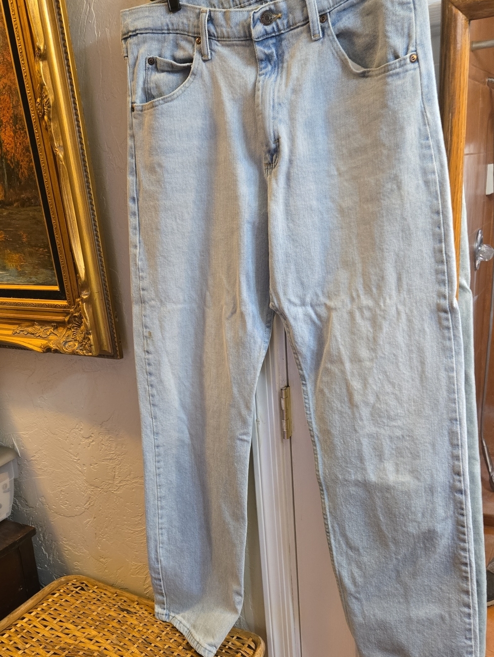 Wrangler Light Blue Straight Leg Men’s Jeans